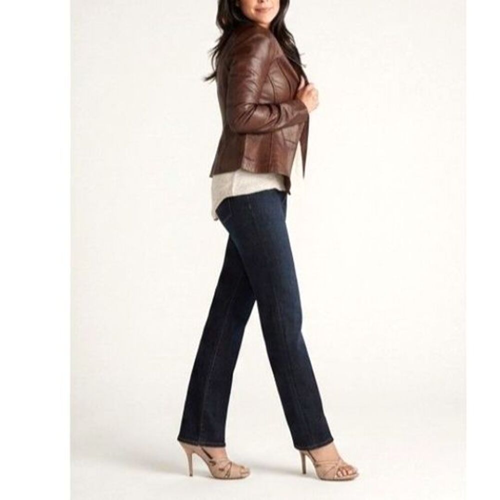 Lee Straight Leg Jeans Classic Fit Dark Wash Stretch Denim Plus Sz 22W NWT